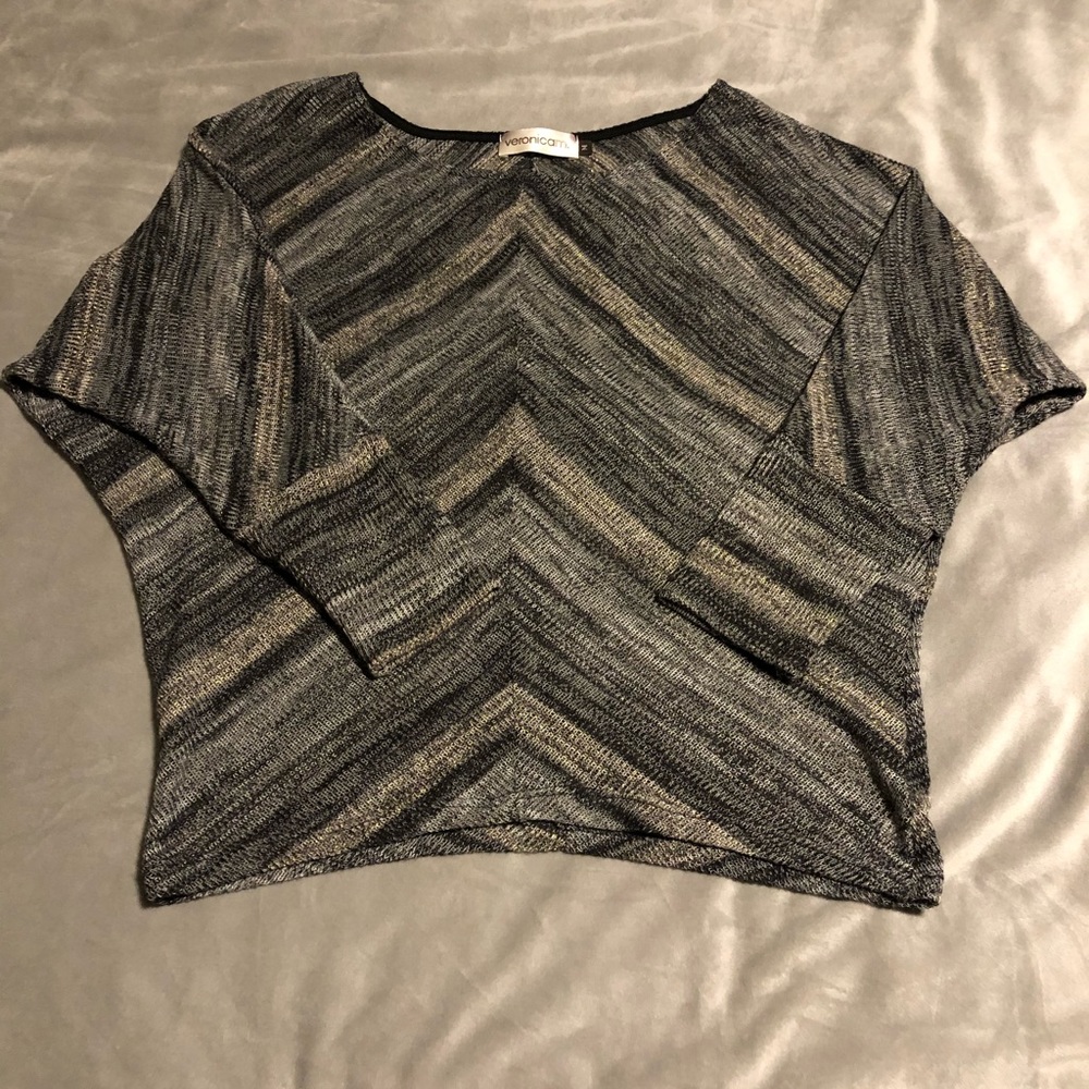 Striped Dolman Sleeve Sweater